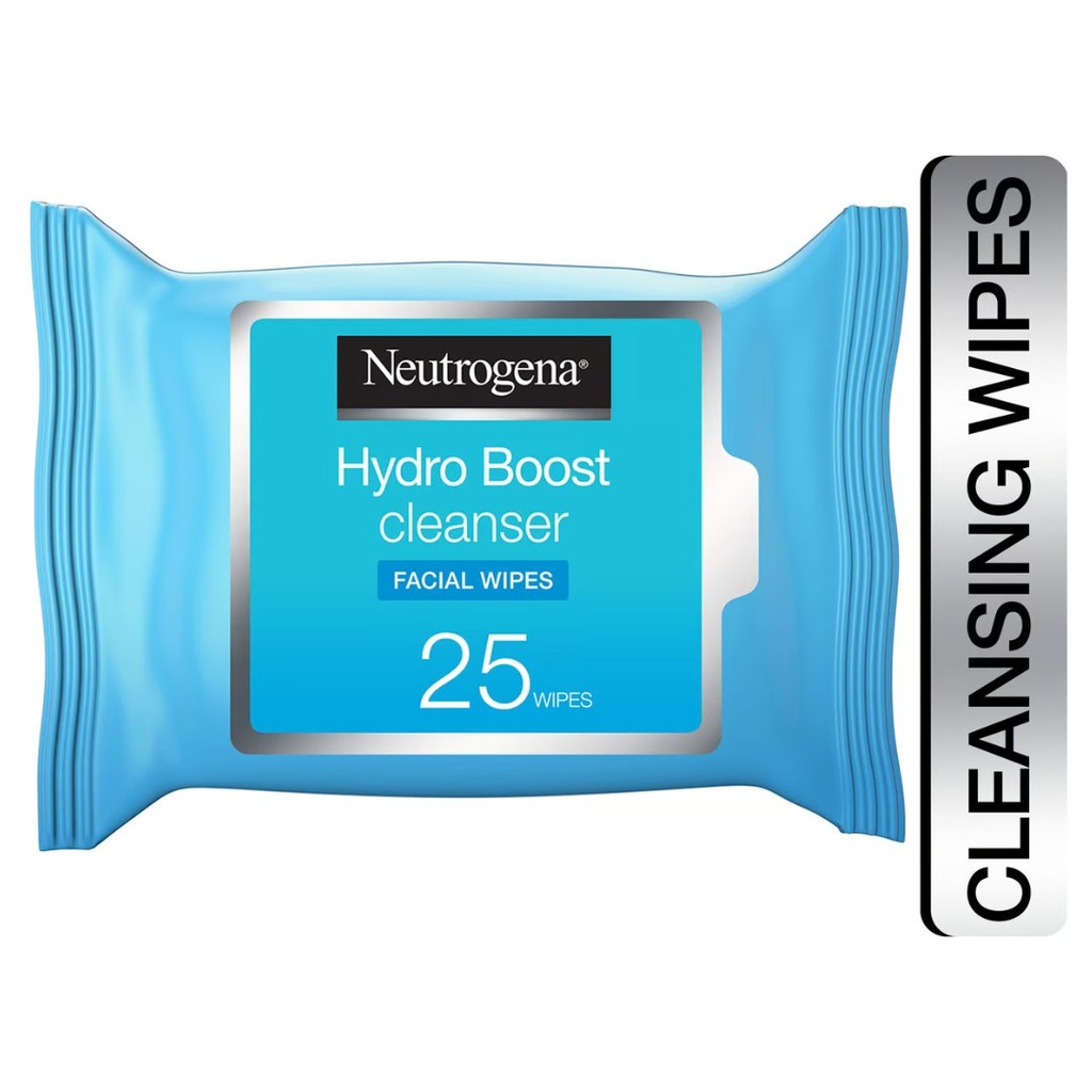* Neutrogena Hydro Boost Facial Wipes, 25's
