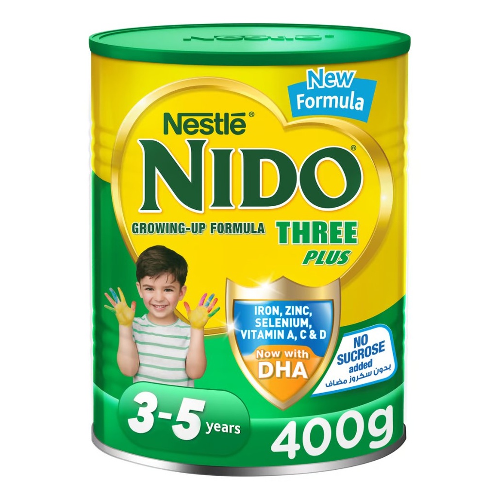 نيدو حليب بودر 3 بلس، 400 جرام