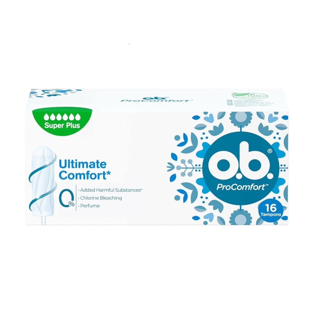 * O.B. Pro-Comfort Super Plus Tampons, 16's