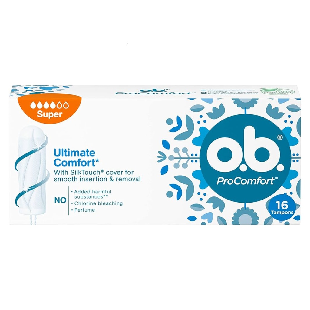 * O.B. Pro-Comfort Super Tampons, 16's
