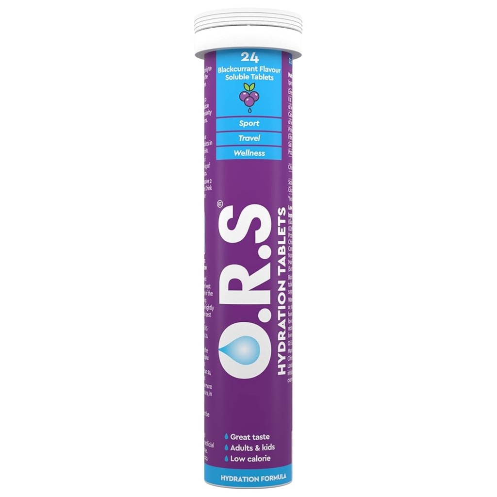 * ORS Hydration Blackcurrant Tablets, 24's
