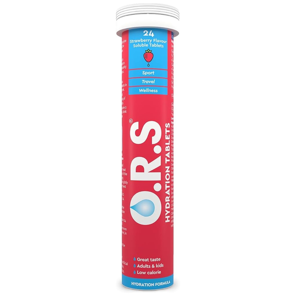 * ORS Hydration Strawberry Tablets, 24's