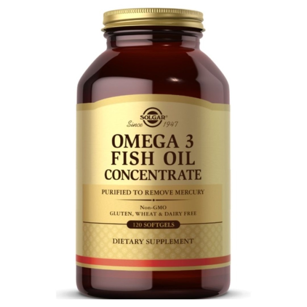 * Solgar Omega-3 Fish Oil Concentrate Softgel, 120's