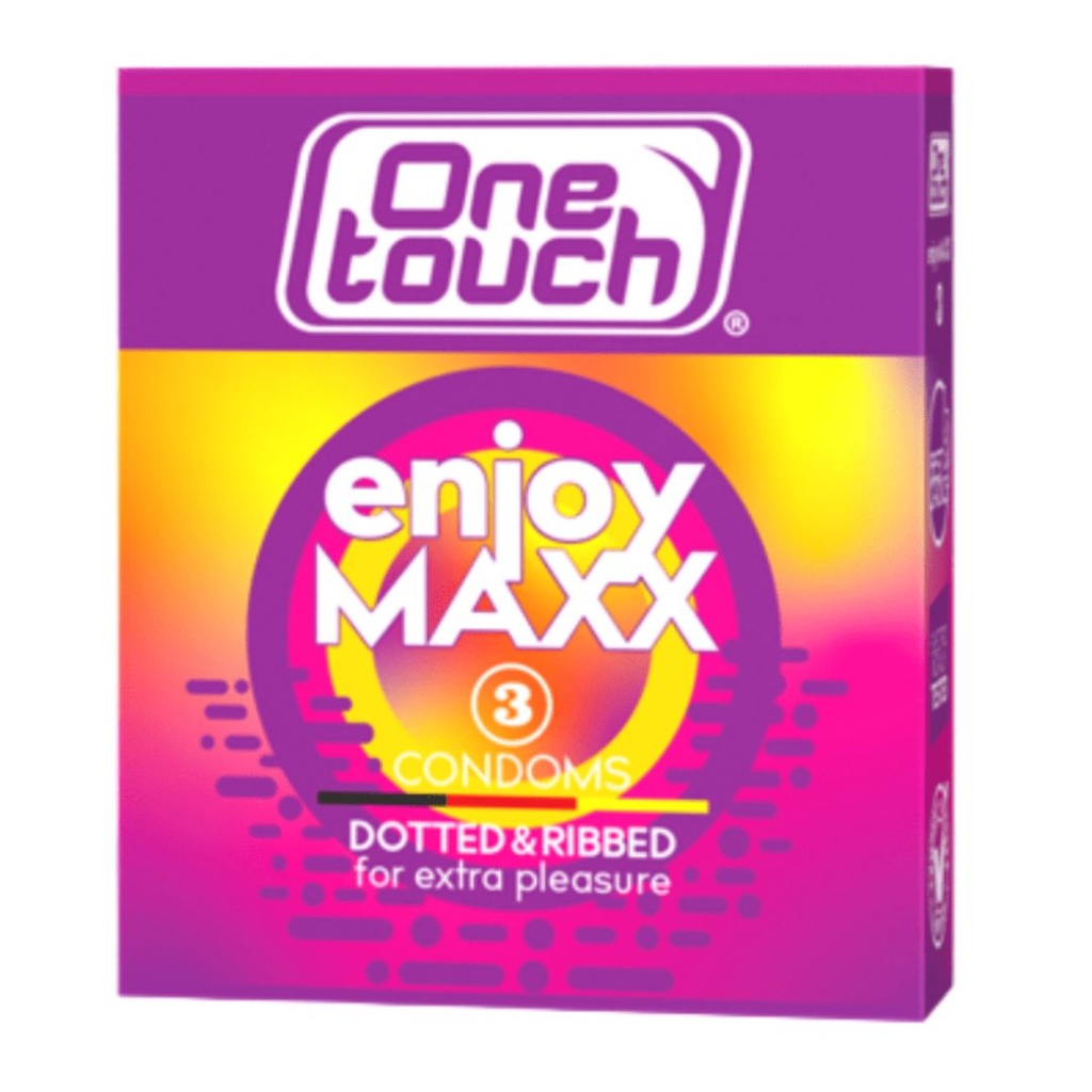 * One Touch Enjoy Maxx Condoms, 3's