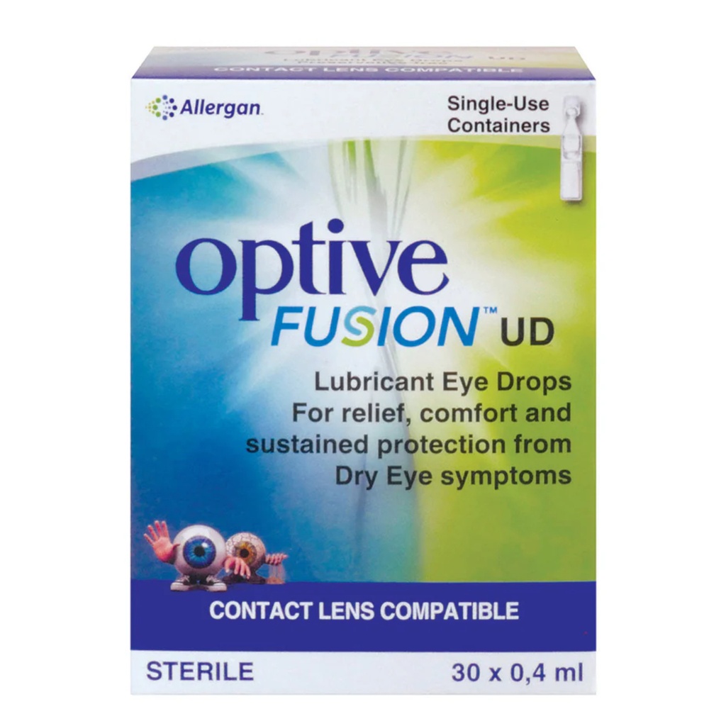 Optive Fusion UD Lubricant Eye Drops, 0.4ml x 30's