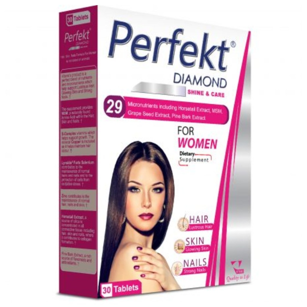 * Perfekt Diamond Shine & Care for Women Tablets, 30's