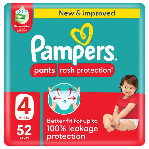 * Pampers Pants Mega Pack Size 4, 52's - OFFER