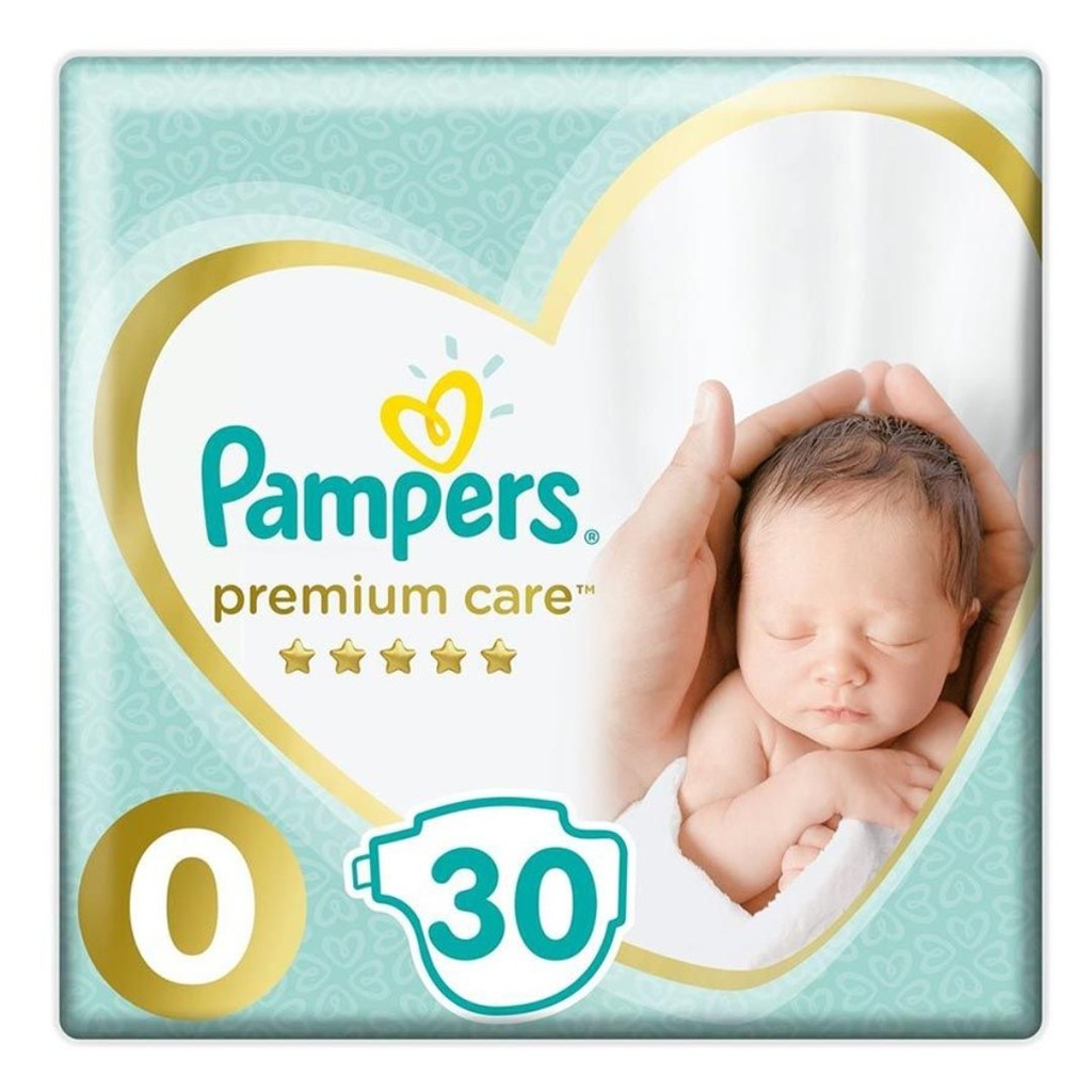 * Pampers Premium Care Newborn Size 0, 30's