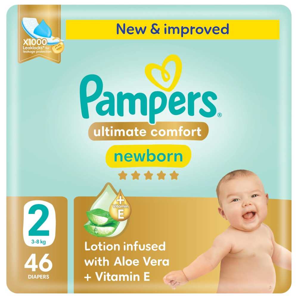 * Pampers Premium Care Newborn Size 2, 46's - OFFER