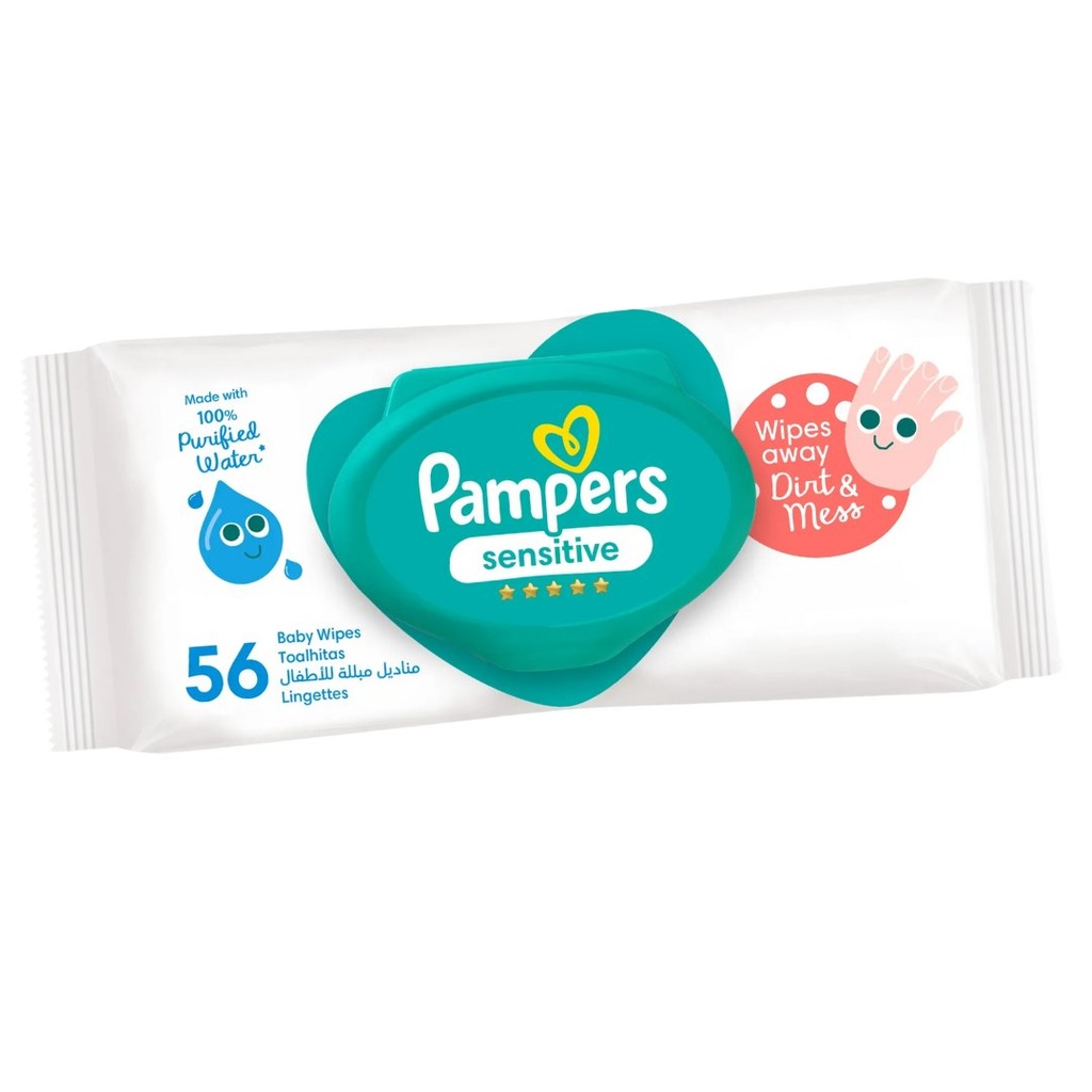 * Pampers Sensitive Protect Wipes, 56's