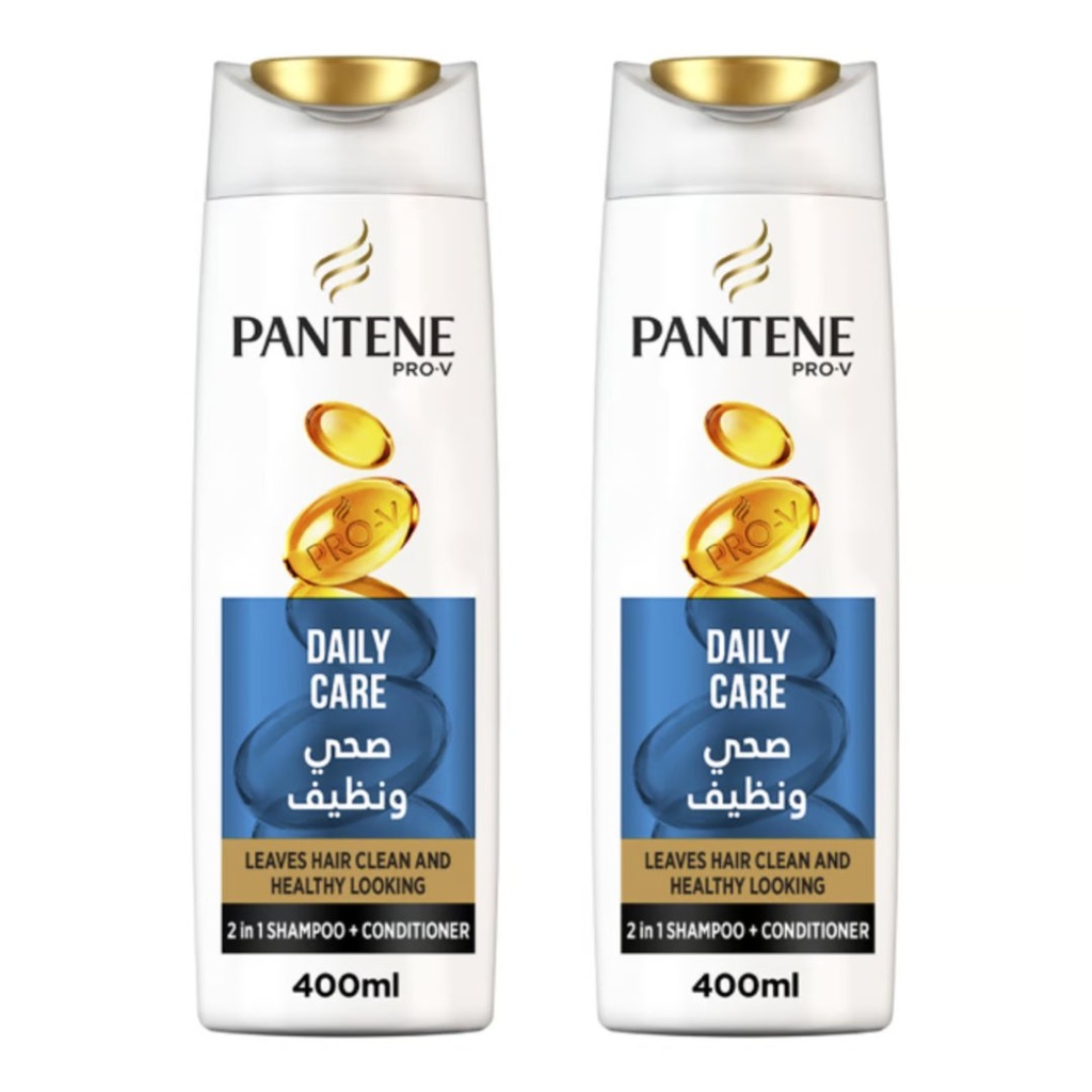 * Pantene Daily Care Shampoo, 2x400ml - OFFER