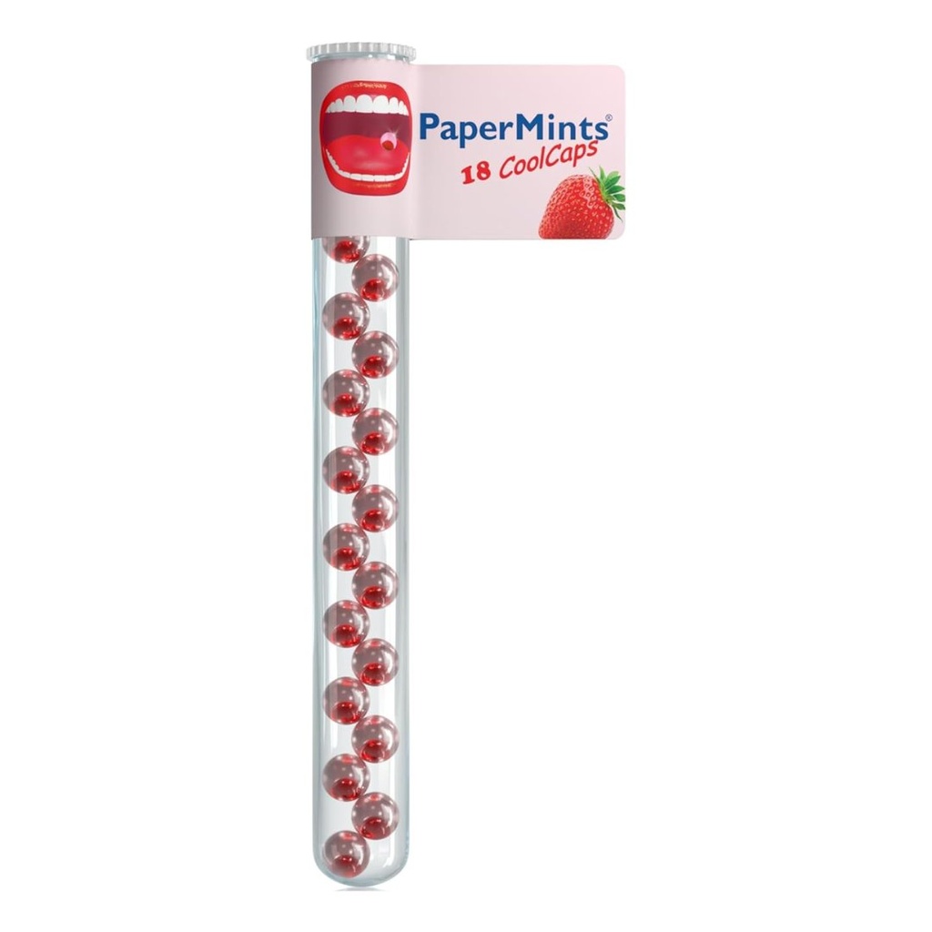 * PaperMints Strawberry CoolCaps, 18's
