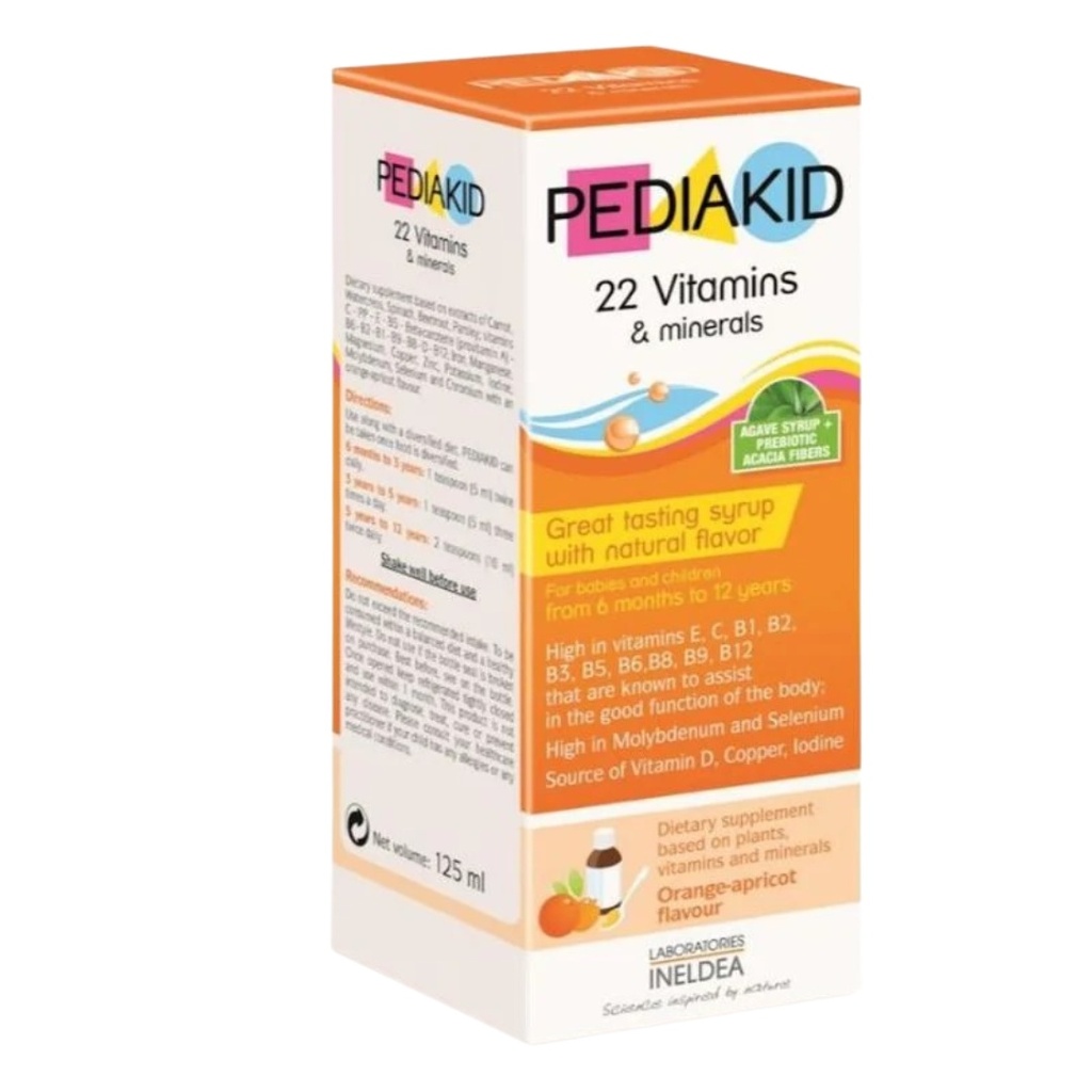 * Pediakid 22 Vitamins Syrup, 125ml