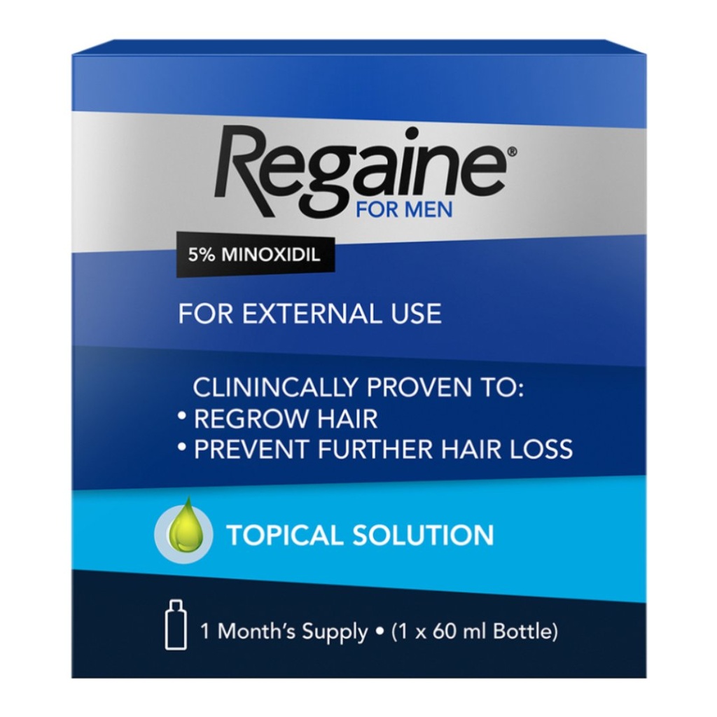 * Regaine 5% Topical Solution, 60ml