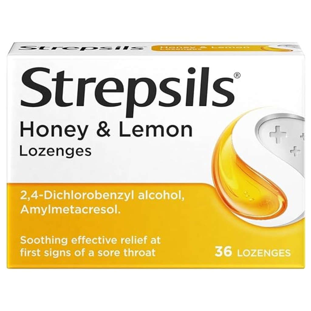 Strepsils Honey & Lemon Lozenges, 36's