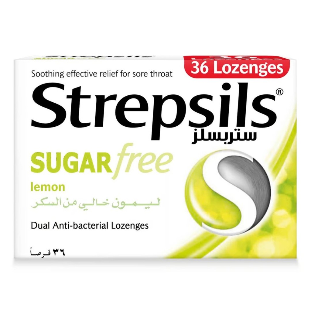 * Strepsils Lemon Sugar Free Lozenges, 36’s