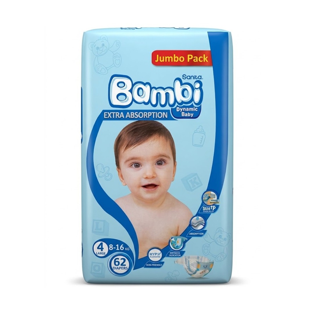 * Sanita Bambi Size 4 (L), 62's