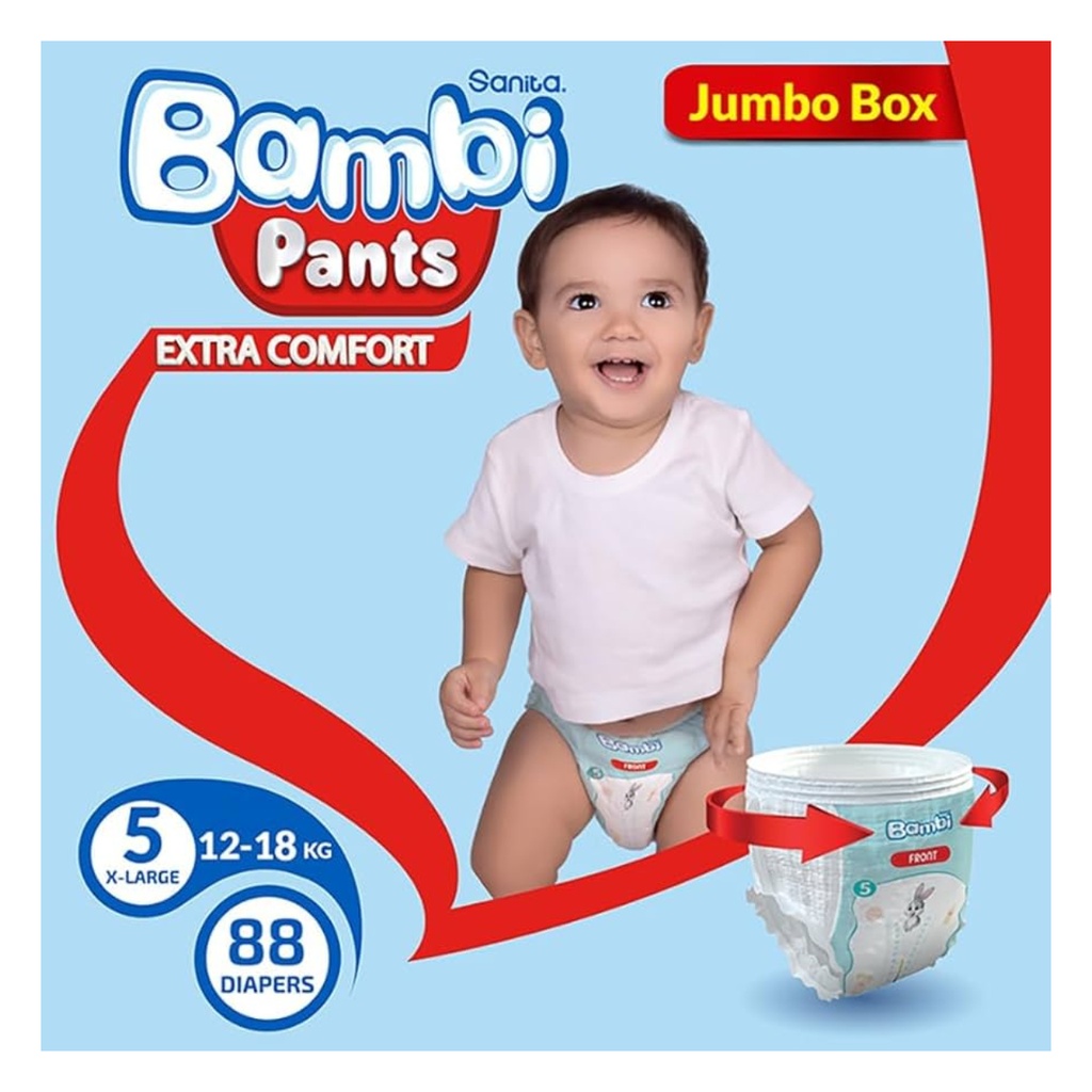 * Sanita Bambi Pants Size 5 (XL), 88's