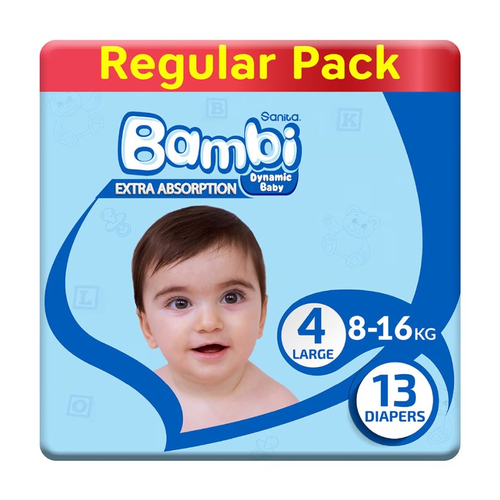 * Sanita Bambi Size 4 (L), 13's - (Old Pack)