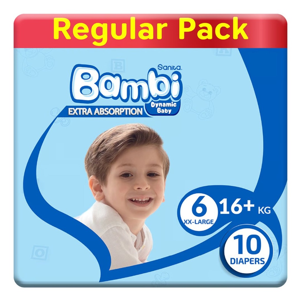 * Sanita Bambi Size 6 (XXL), 10's