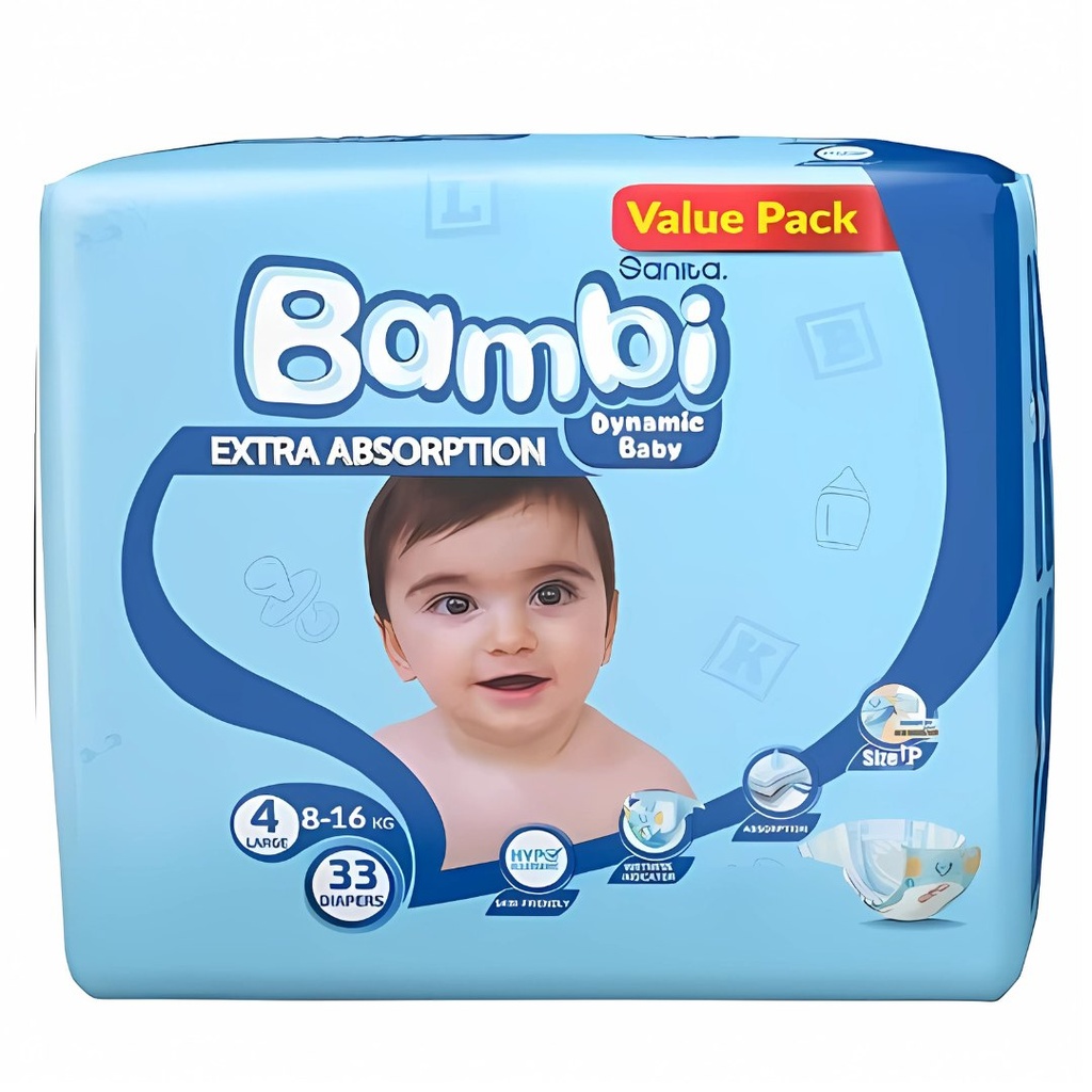 * Sanita Bambi Size 4 (L), 33's