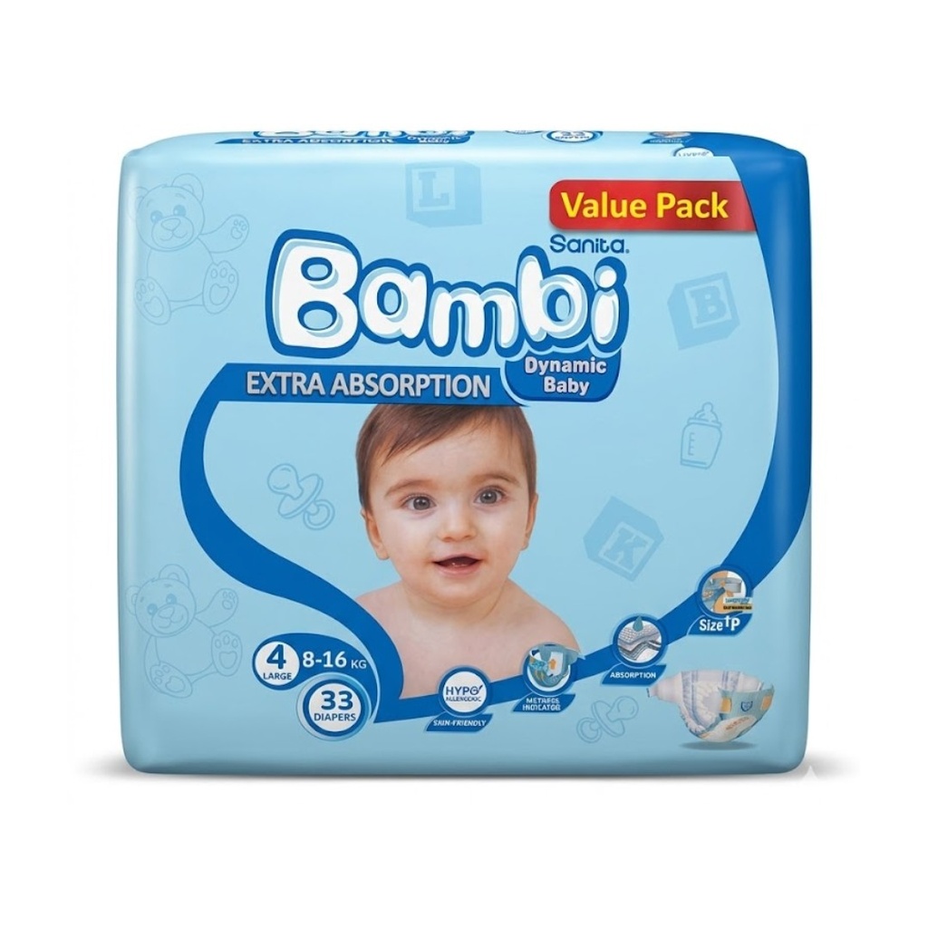 * Sanita Bambi Size 4 (L), 33's