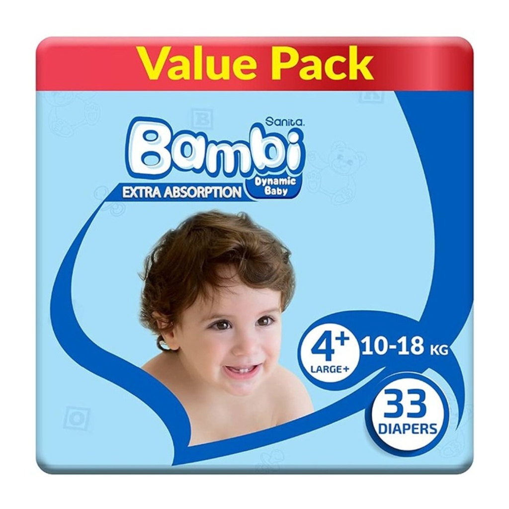 * Sanita Bambi Size 4+ (L+), 33's