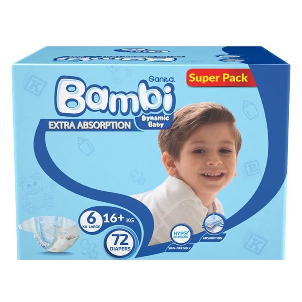 * Sanita Bambi Size 6 (XXL), 72's