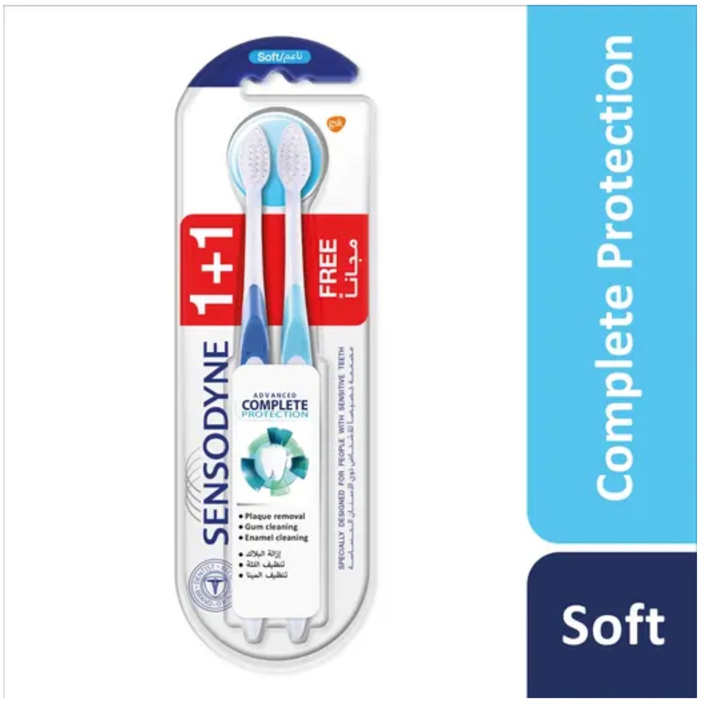 * Sensodyne Complete Protection Soft Toothbrush - 1+1 Free