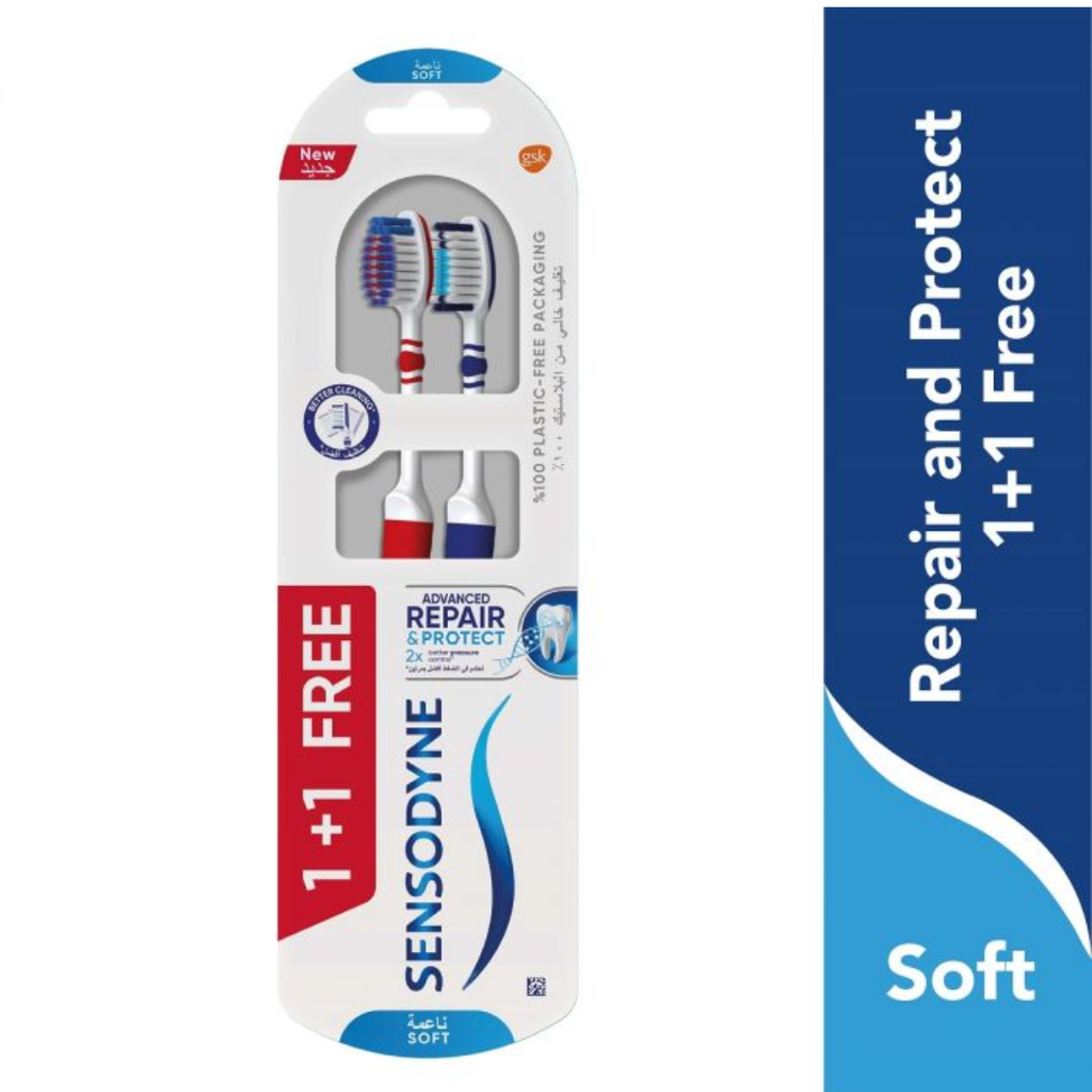 * Sensodyne Advanced Repair & Protect Soft Toothbrush - 1+1 Free