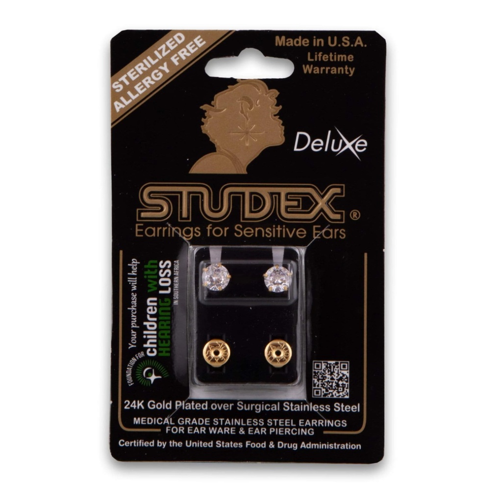 * Studex Deluxe Ear Rings -  Assorted Colors & Styles