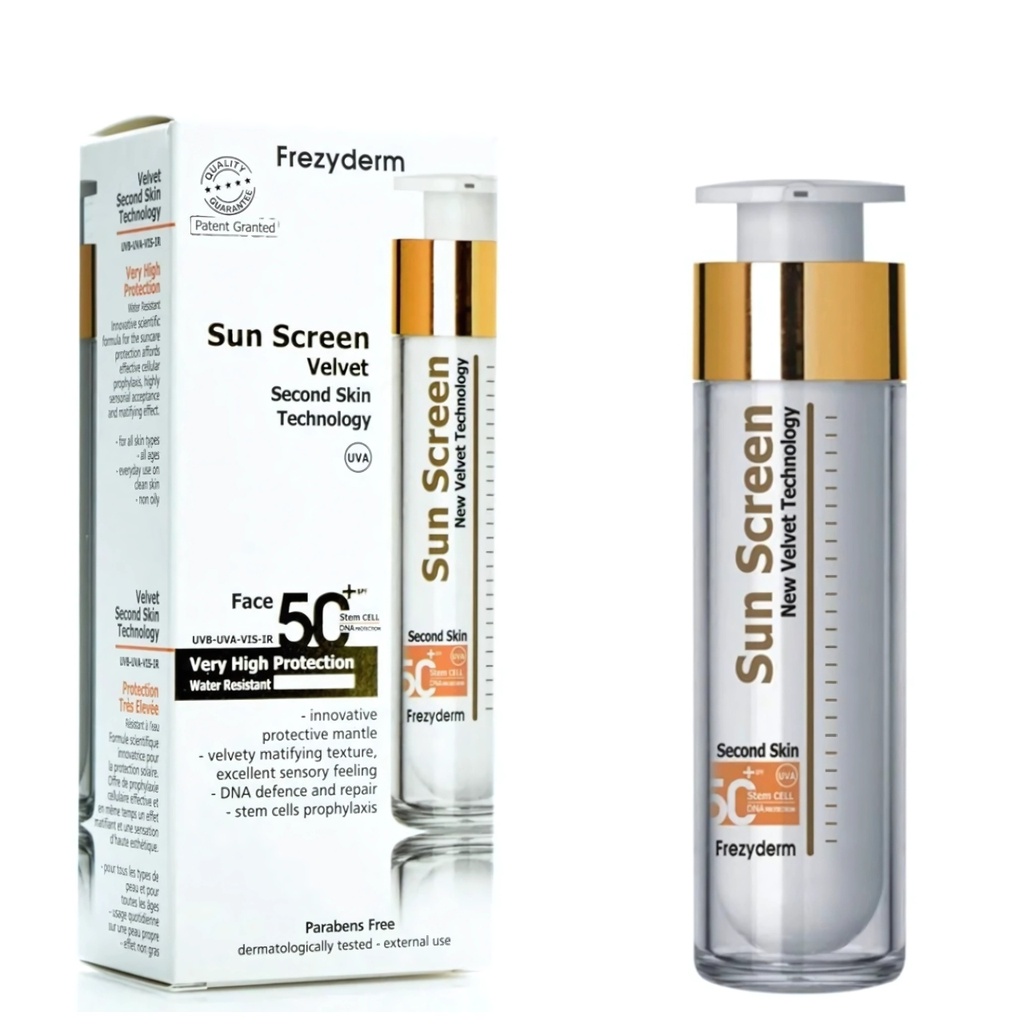 * Frezyderm Sun Screen Velvet SPF50+ Color Face Cream, 50ml