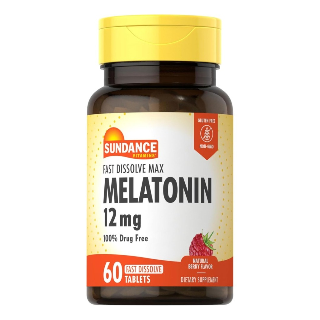 * Sundance Melatonin 12mg Fast-Dissolve Tablets, 60's