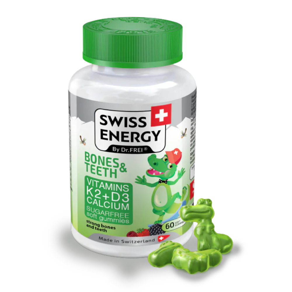 * Swiss Energy Bones & Teeth (K2+D3) Gummies, 60's