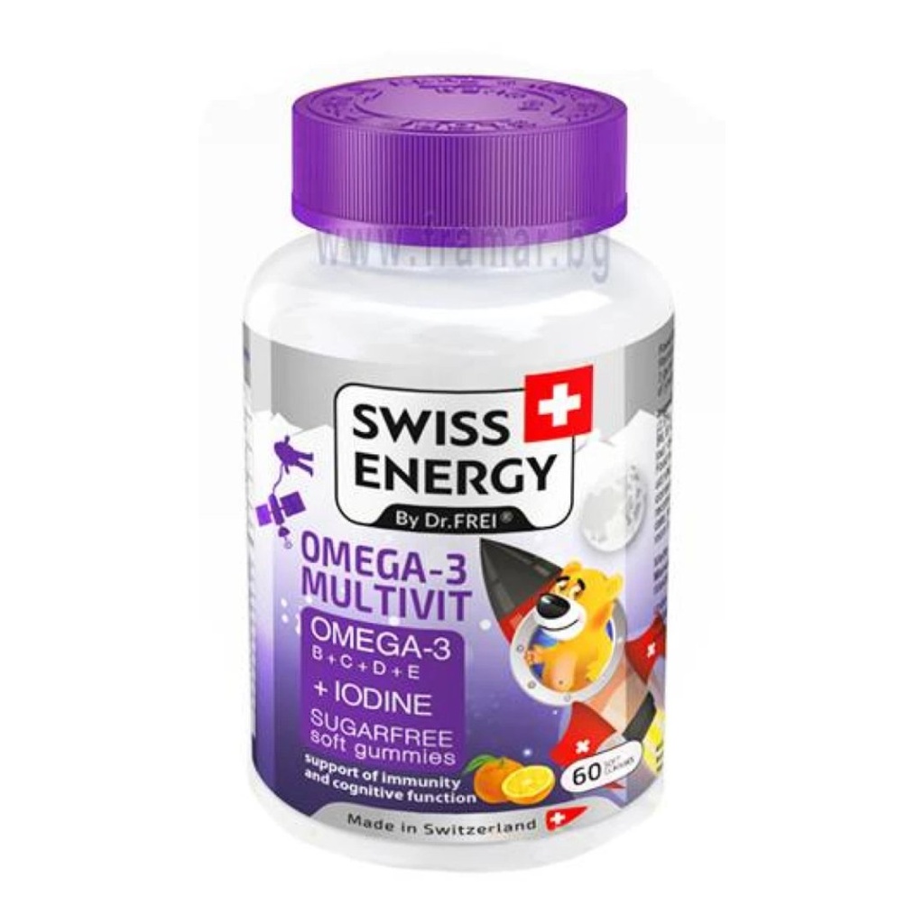 * Swiss Energy Omega 3 Multivitamin kids Gummies, 60's