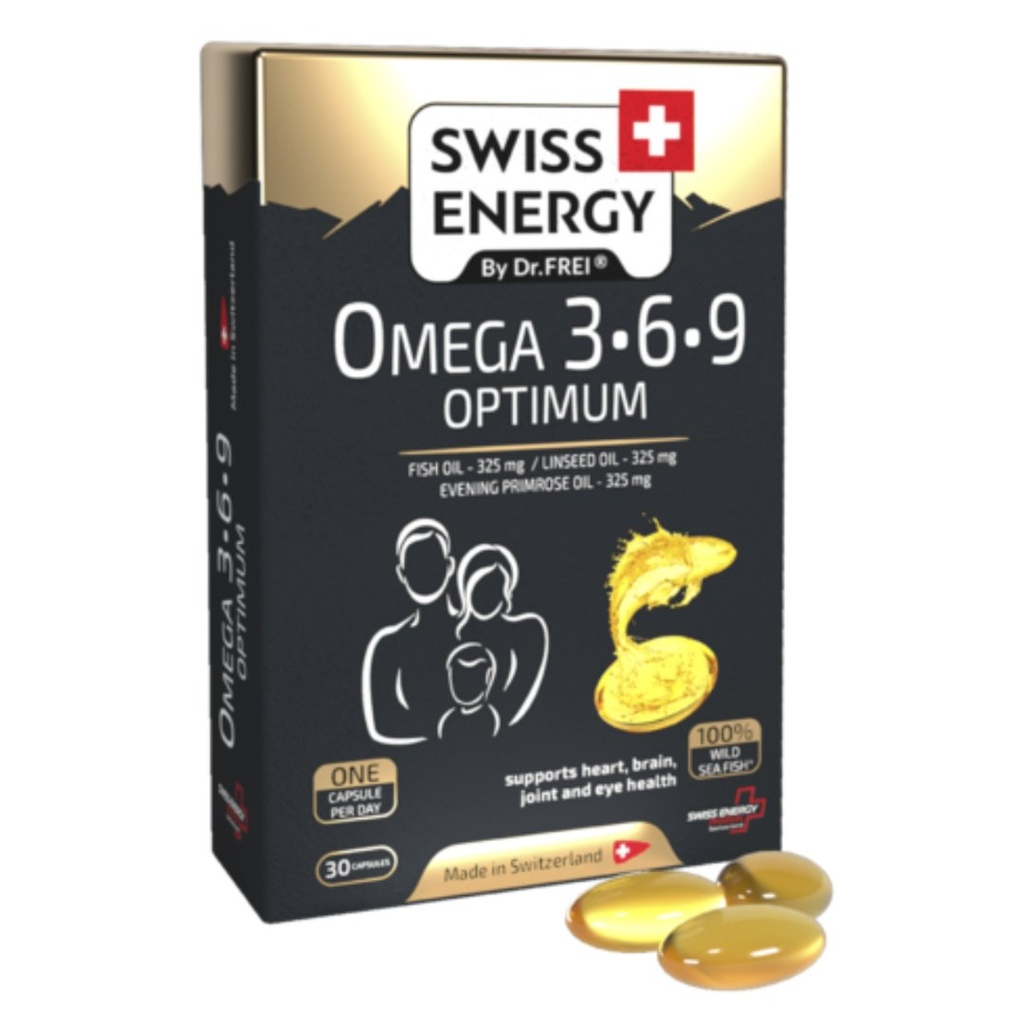 * Swiss Energy Omega-3-6-9 Optimum Capsules, 30's