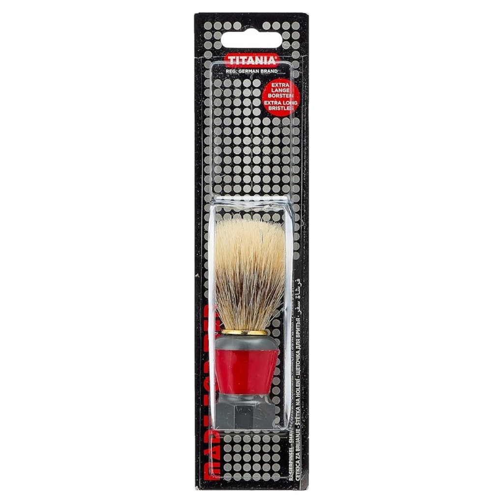 * Titania Men Wooden Shaving Brush - 2828B