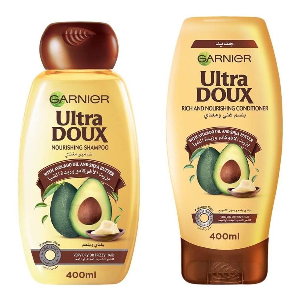* Garnier Ultra Doux Avocado Shampoo 400ml + Conditioner 360ml - OFFER