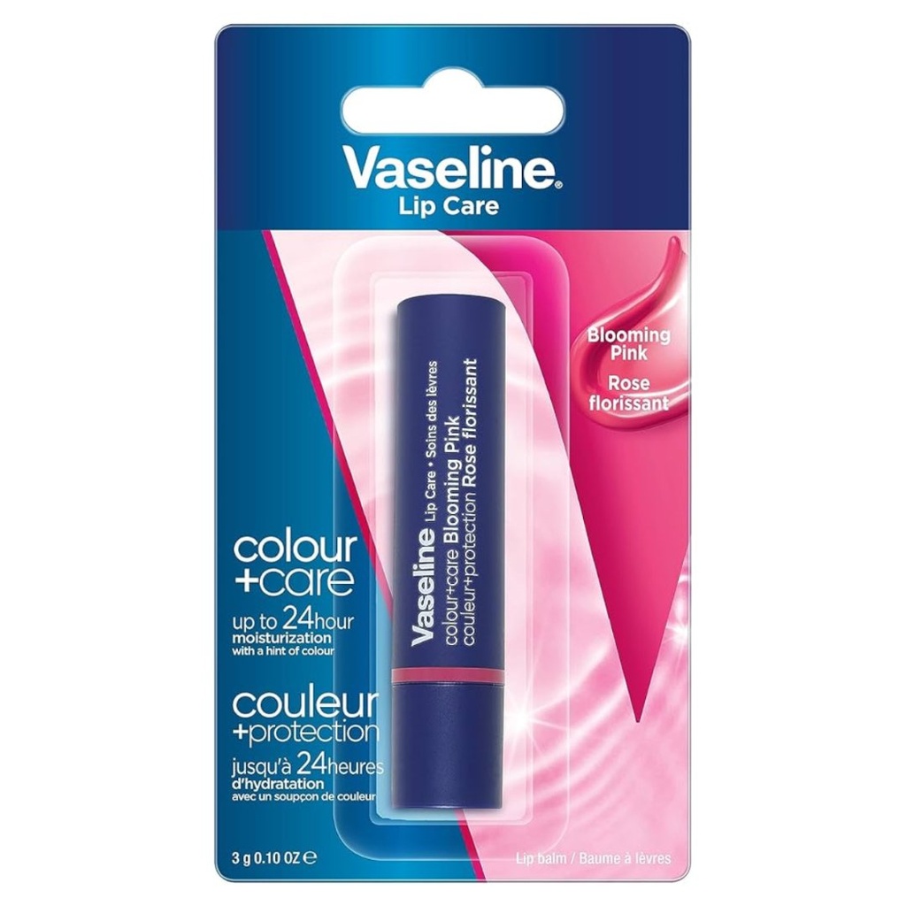 * Vaseline Colour + Care Blooming Pink Lip Balm, 3g