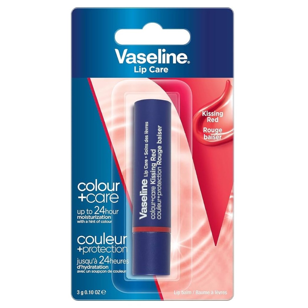 * Vaseline Colour +Care Kissing Red Lip Balm, 3g