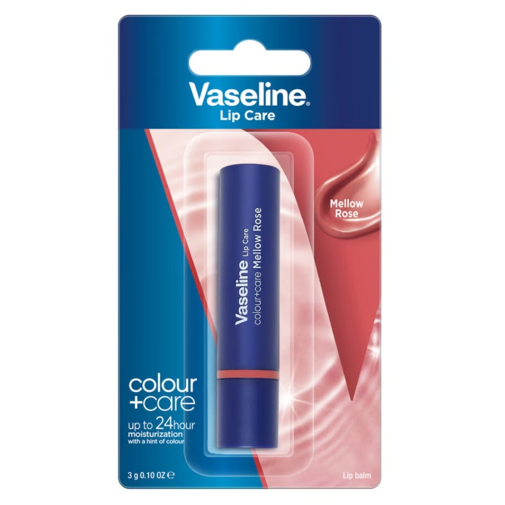 * Vaseline Colour+ Care Mellow Rose Lip Balm, 3g