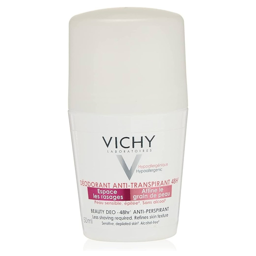 * Vichy Deodorant 48H Beauty Roll-on, 50ml - Pink