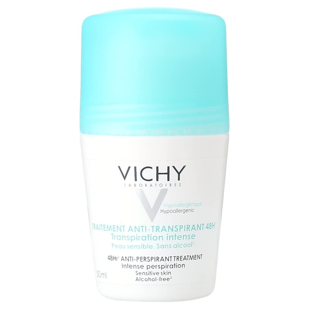 * Vichy Deodorant 48H Anti-Perspirant Roll-On, 50ml - Green