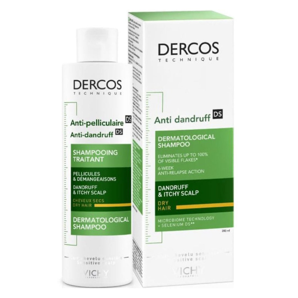 * Vichy Dercos Anti Dandruff Shampoo - Dry Hair, 200ml