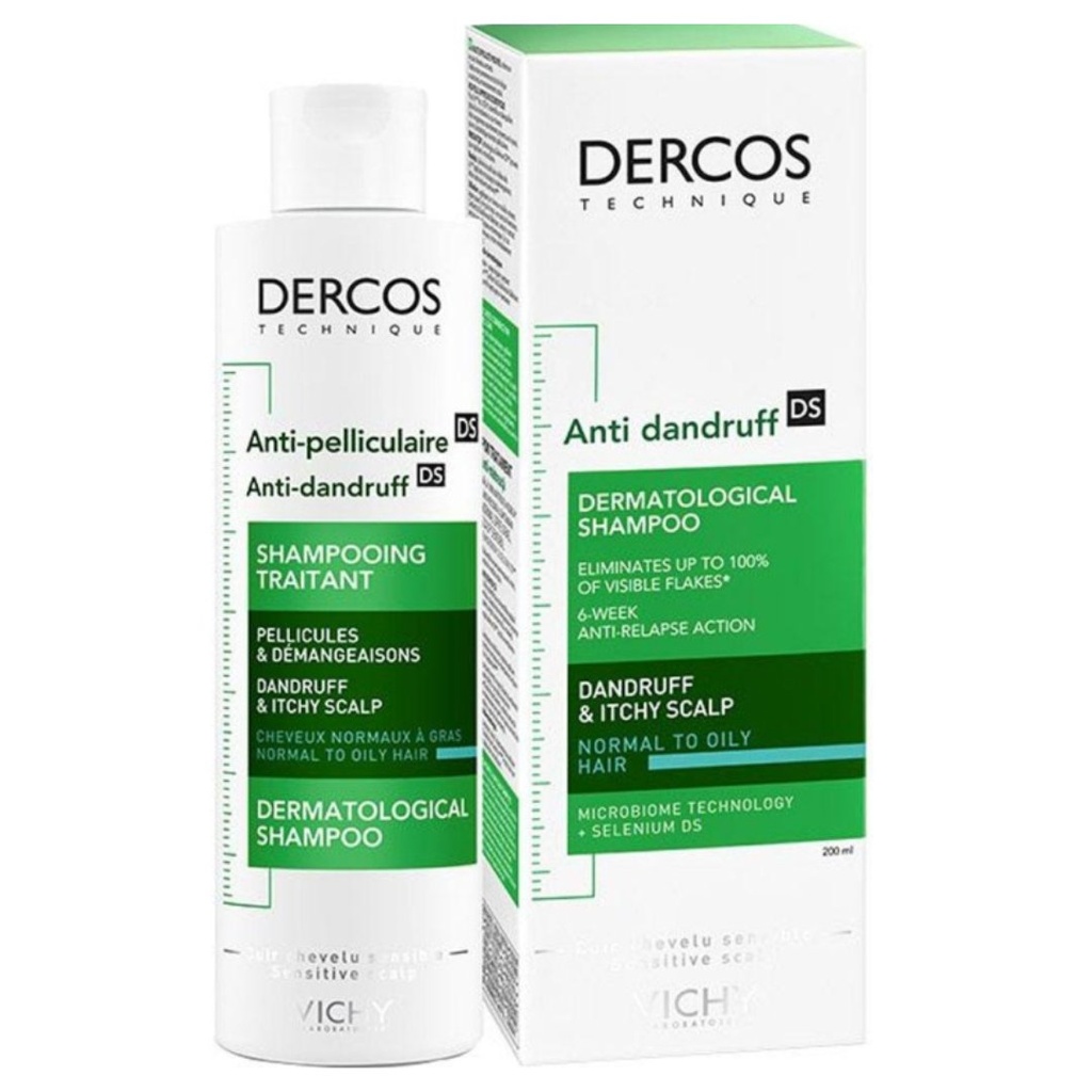 * Vichy Dercos Anti Dandruff Shampoo - Oily Hair, 200ml