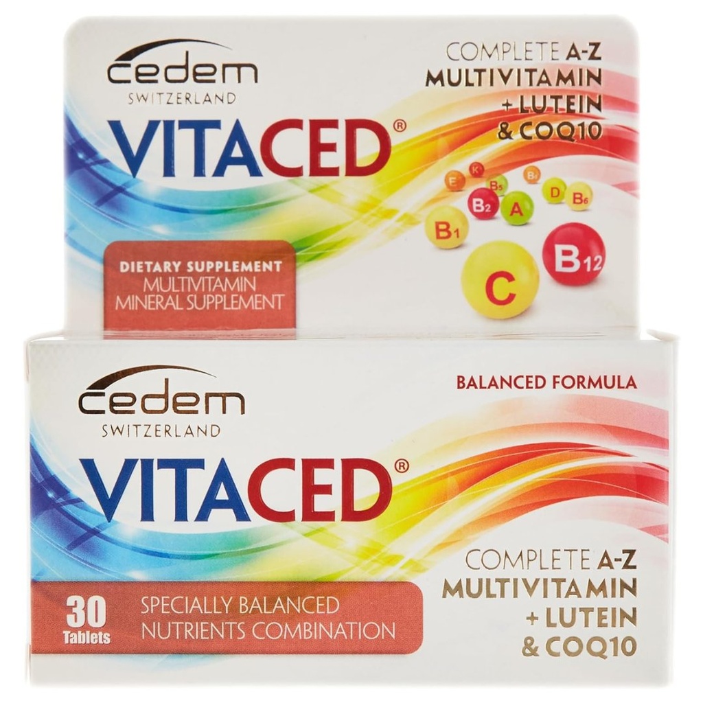 * Vitaced Complete A-Z + Lutein & Q10 Tablets, 30's