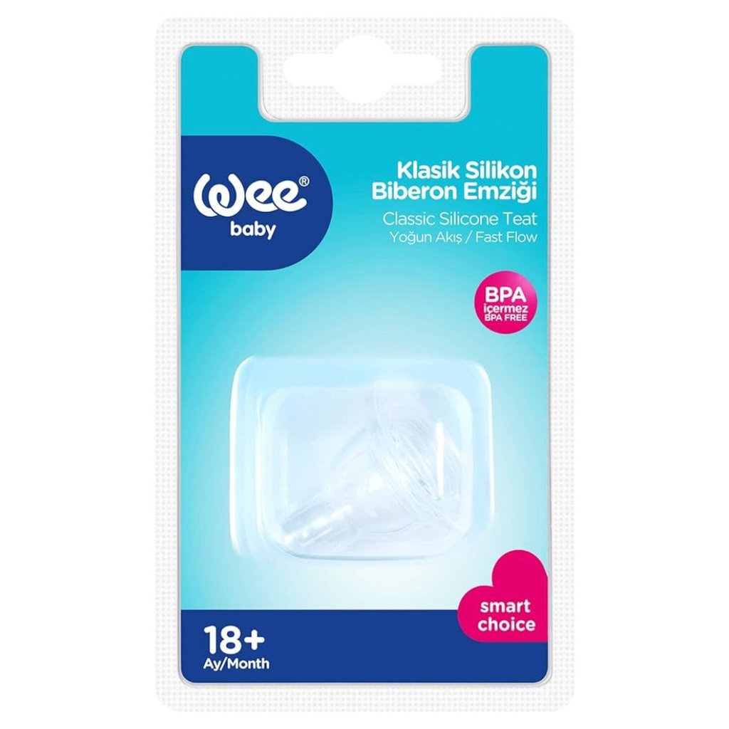 * Wee Classic Silicone Teat Slow Flow No1 - 866