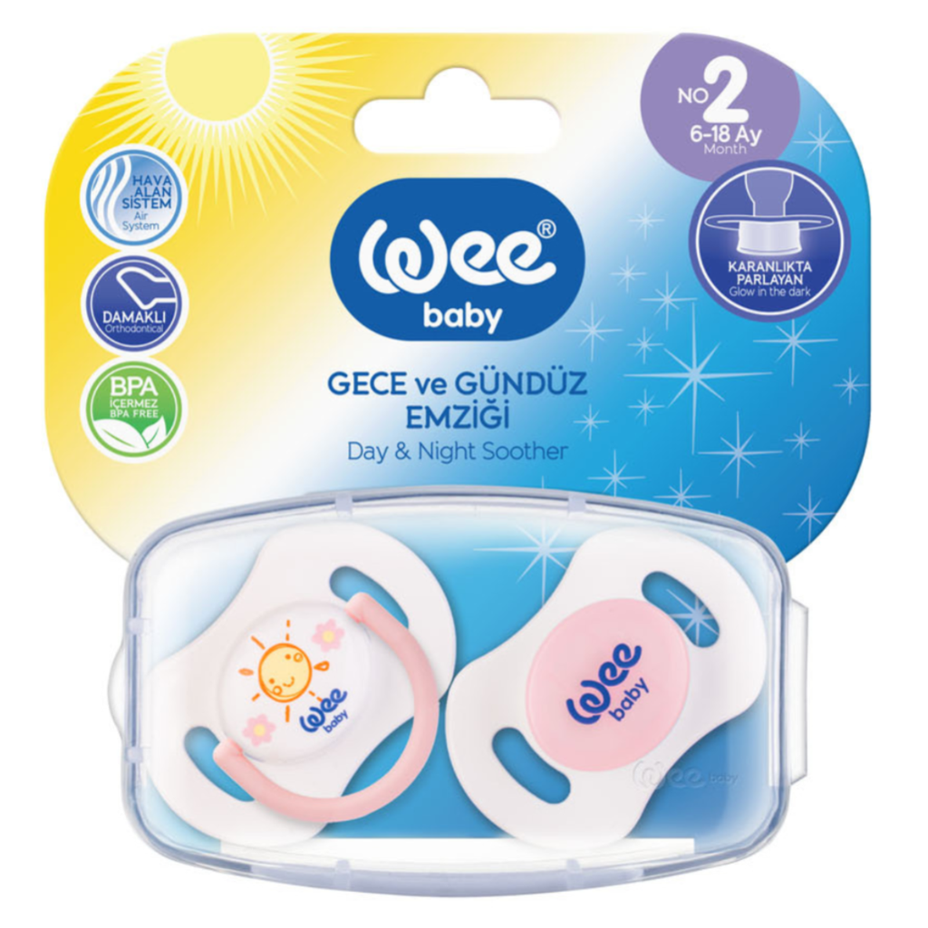 * Wee Day&Night Soother W/Case 2pcs No2 - 153