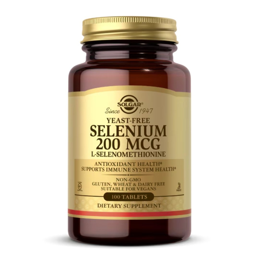 * Solgar Yeast-Free Selenium 200mcg Tablet, 100's