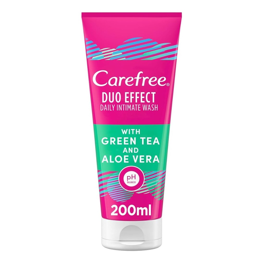 * Carefree Daily Intimate Wash With Aloe Vera and Green Tea, 200ml